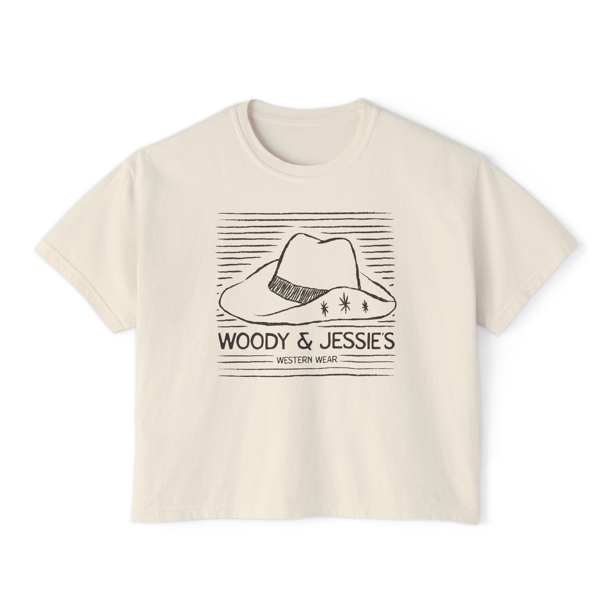 Woody & Jessie's Western Wear Comfort Colors Women's Boxy Tee