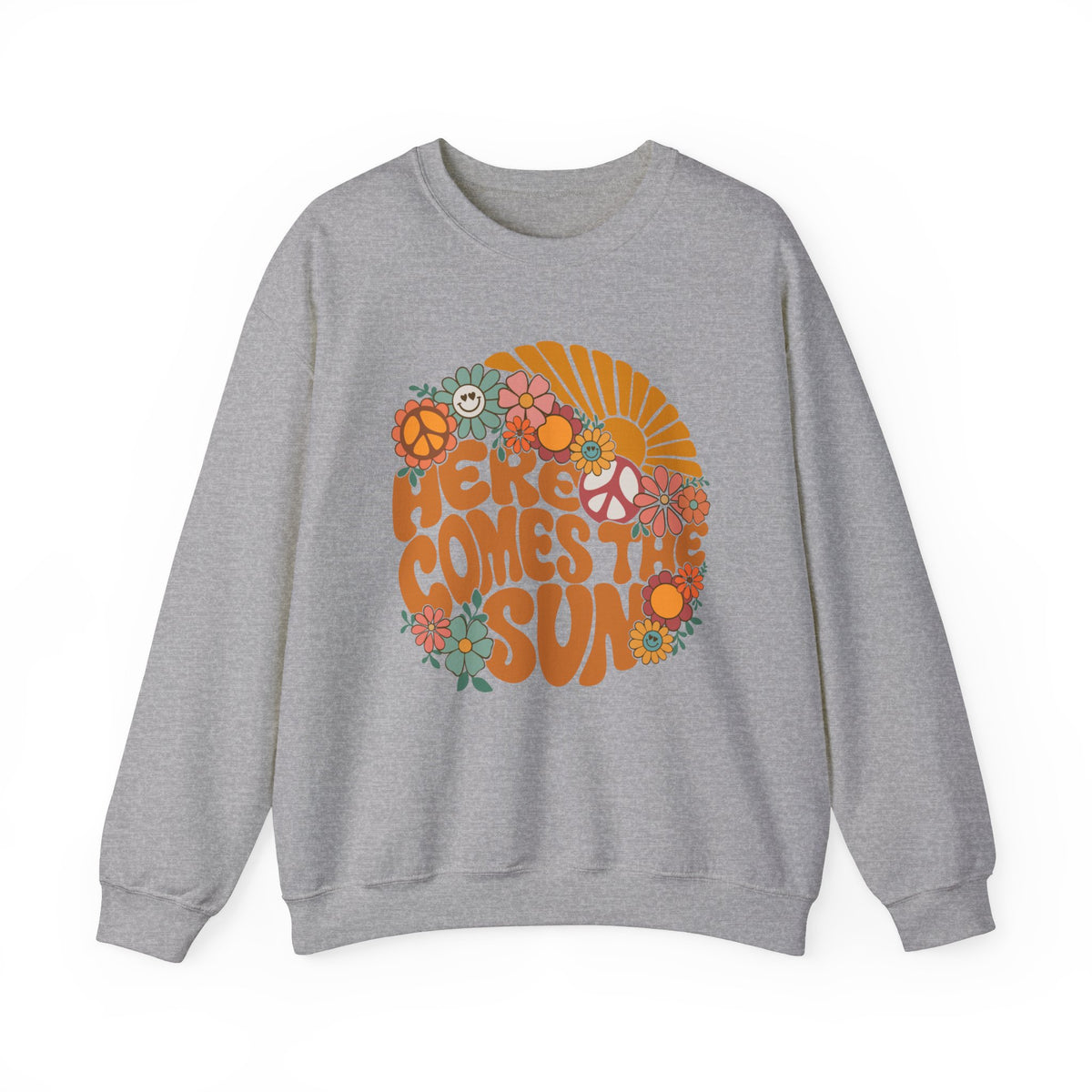 Here Comes The Sun Gildan Unisex Heavy Blend™ Crewneck Sweatshirt