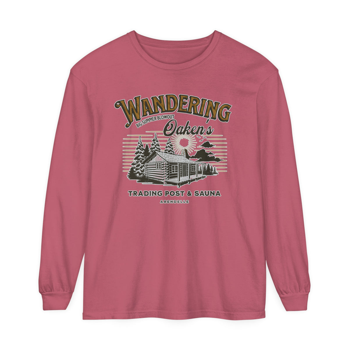 Wandering Oaken’s Trading Post Comfort Colors Unisex Garment-dyed Long Sleeve T-Shirt