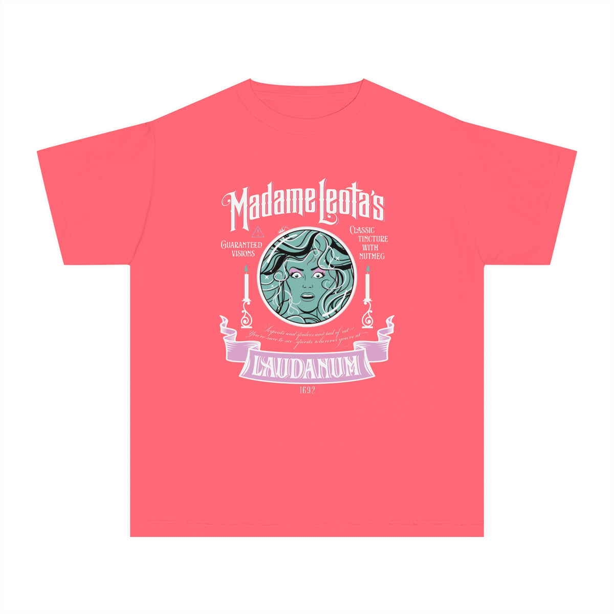 Madame Leota’s Laudanum Teal Comfort Colors Youth Midweight Tee