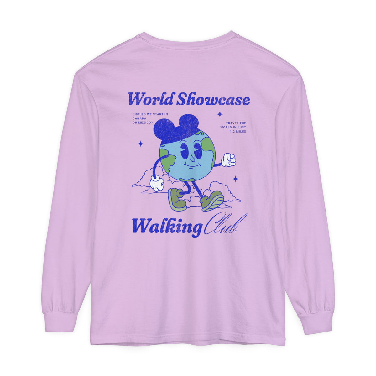 World Showcase Walking Club Comfort Colors Unisex Garment-dyed Long Sleeve T-Shirt
