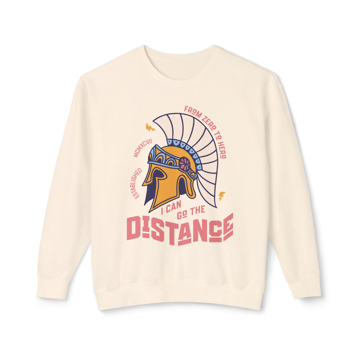 I Can Go The Distance Unisex Lightweight Comfort Colors Crewneck Sweatshirt