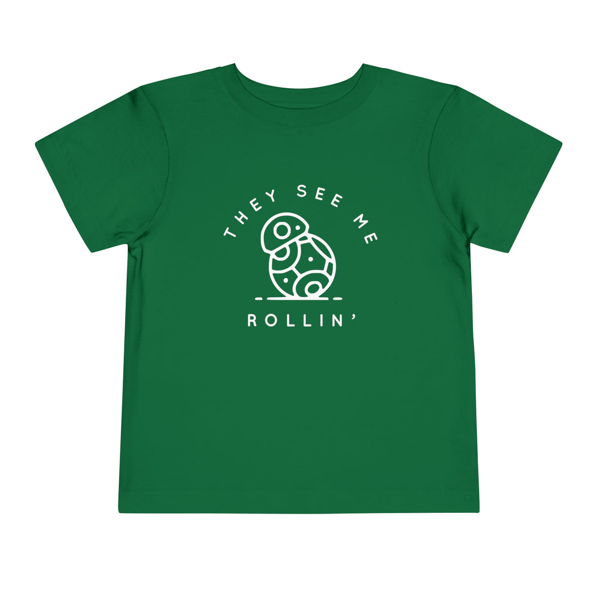 They See Me Rollin' Bella Canvas Toddler Short Sleeve Tee