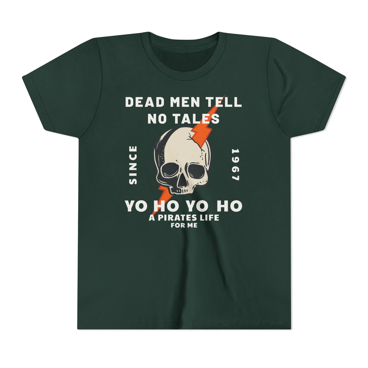 Dead Men Tell No Tales Bella Canvas Youth Short Sleeve Tee