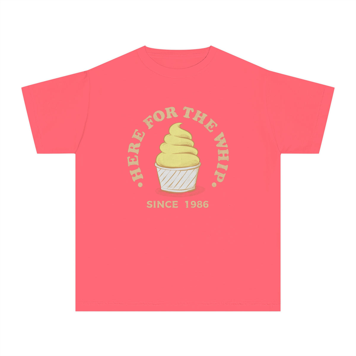 Here For The Whip Comfort Colors Youth Midweight Tee