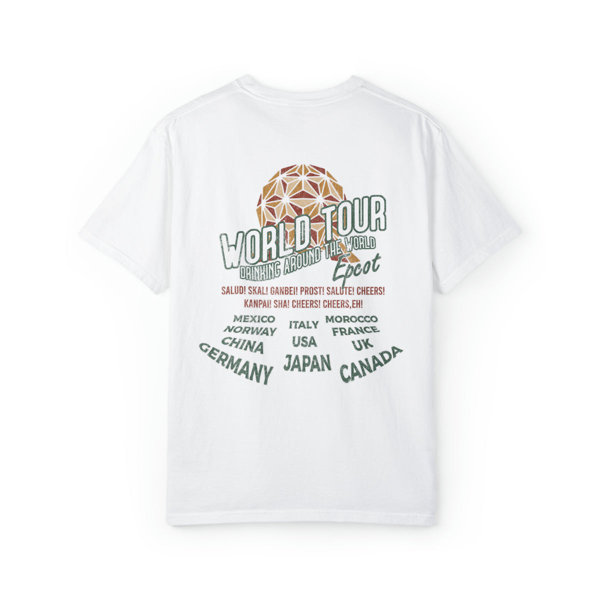 World Tour Comfort Colors Unisex Garment-Dyed T-shirt