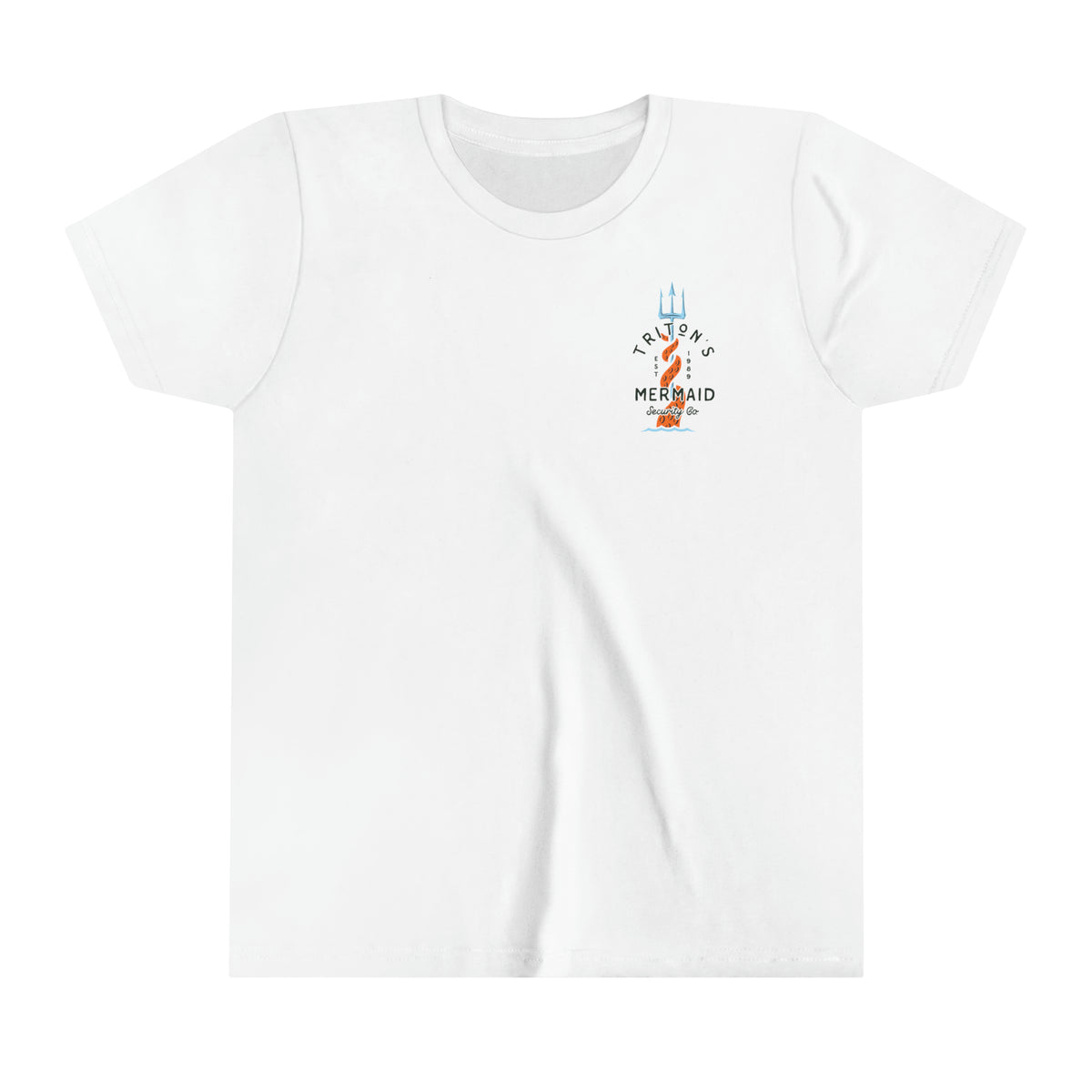 Triton's Mermaid Security Bella Canvas Youth Short Sleeve Tee