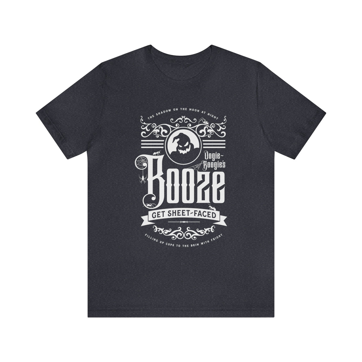 Oogie Boogie’s Booze Bella Canvas Unisex Jersey Short Sleeve Tee
