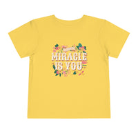 The Miracle Is You Bella Canvas Toddler Short Sleeve Tee