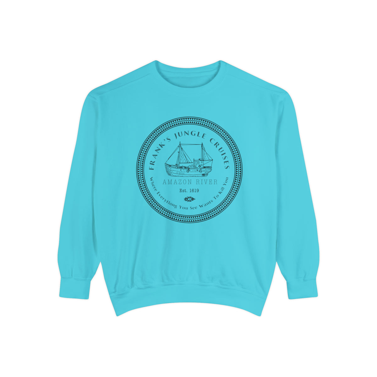 Frank's Jungle Cruises Comfort Colors Unisex Garment-Dyed Sweatshirt