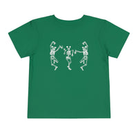 Dancing Skeletons with Ears Bella Canvas Toddler Short Sleeve Tee