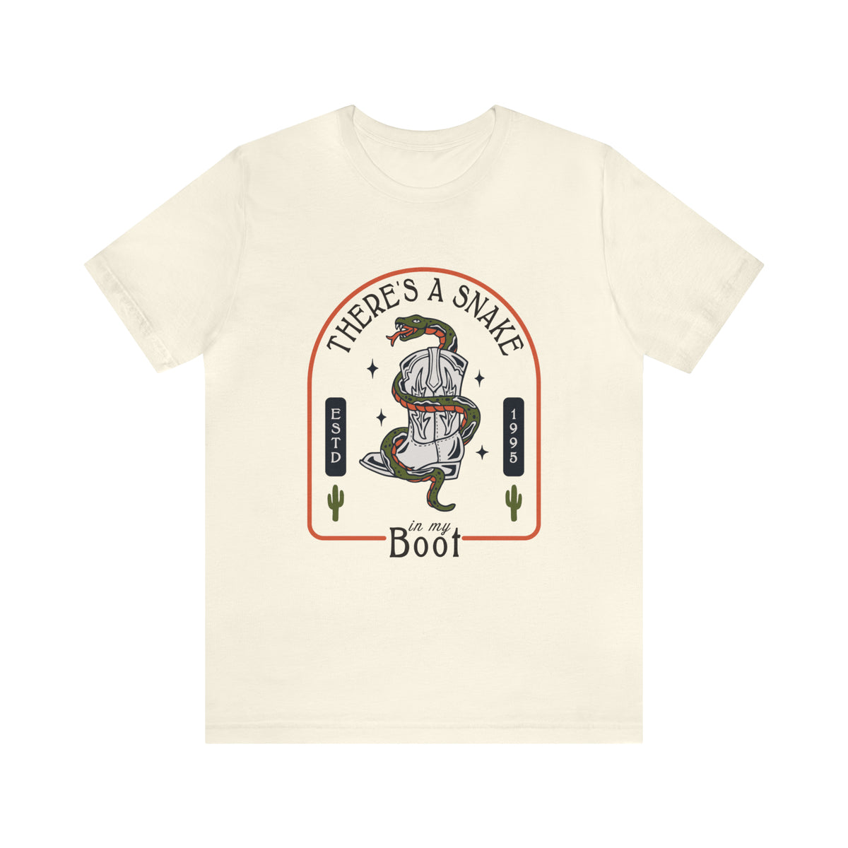 There's A Snake In My Boot Bella Canvas Unisex Jersey Short Sleeve Tee