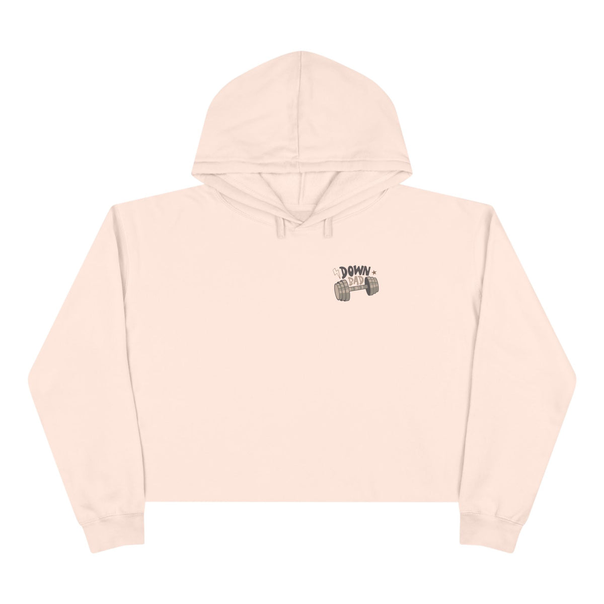 Down Bad Crying at the Gym Crop Hoodie