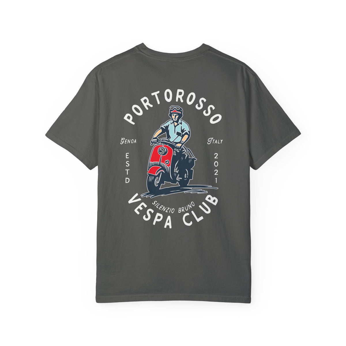 Portorosso Vespa Club Comfort Colors Unisex Garment-Dyed T-shirt
