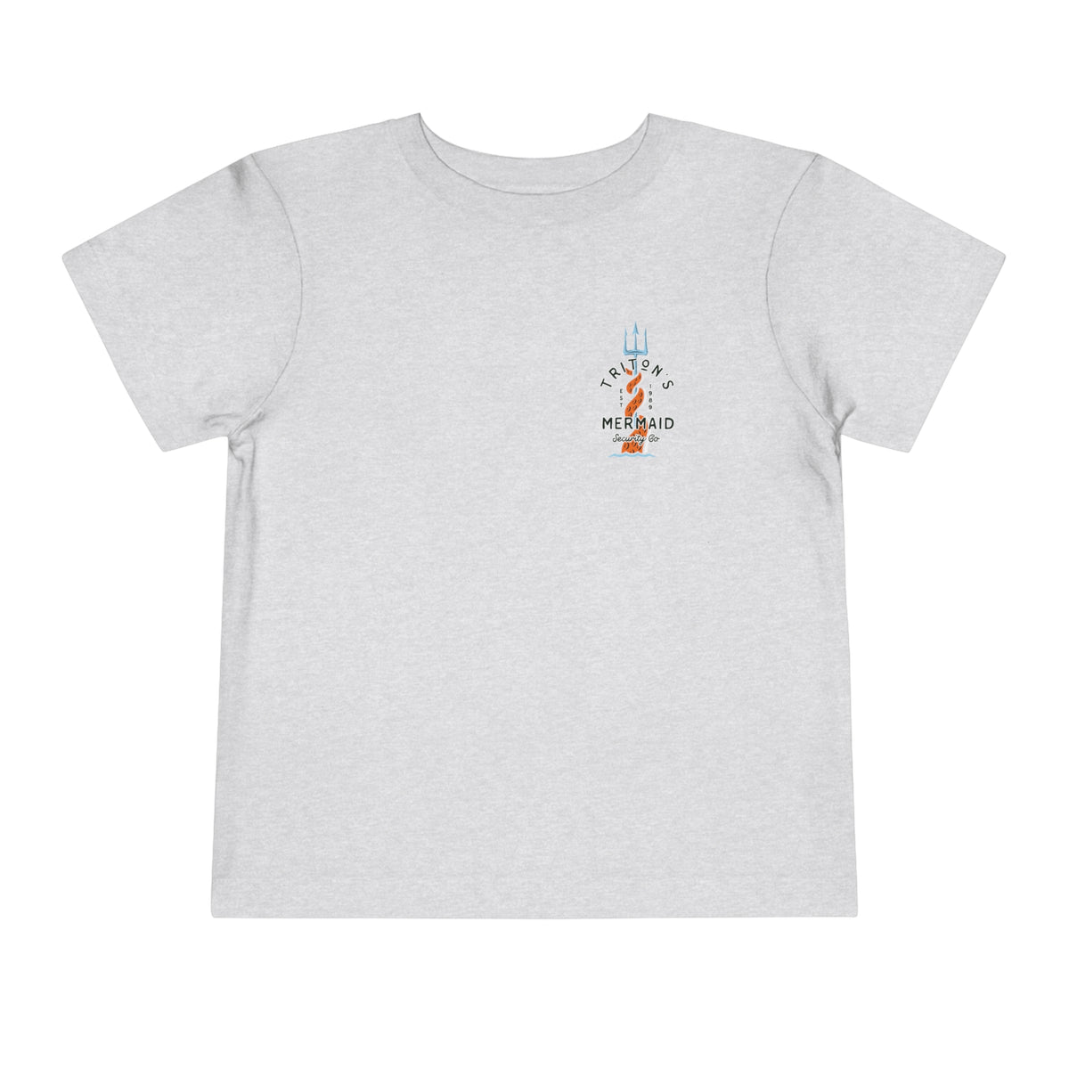 Triton's Mermaid Security Bella Canvas Toddler Short Sleeve Tee