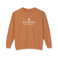 Florida It's One Hell of a Drug Unisex Lightweight Comfort Colors Crewneck Sweatshirt