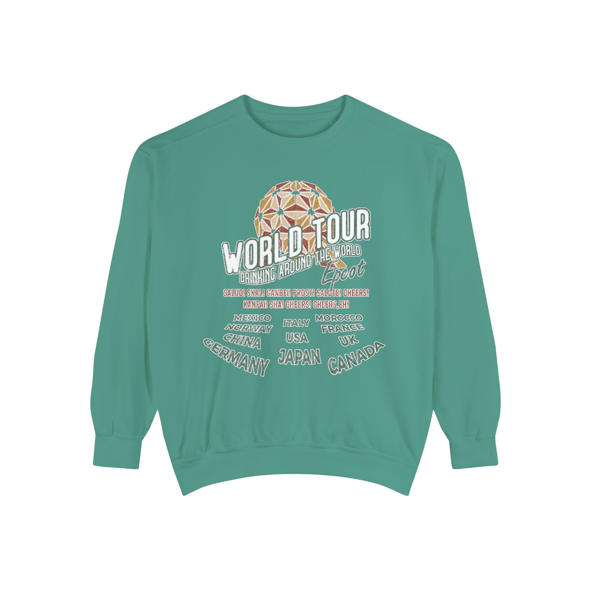World Tour Comfort Colors Unisex Garment-Dyed Sweatshirt