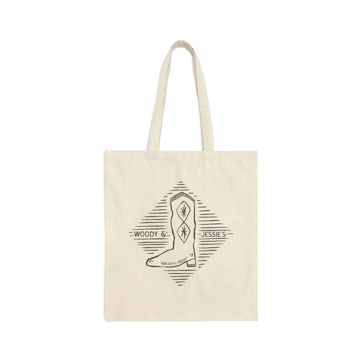 Woody & Jessie's Western Wear Cotton Canvas Tote Bag