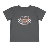 I Eat Losers For Breakfast Bella Canvas Toddler Short Sleeve Tee