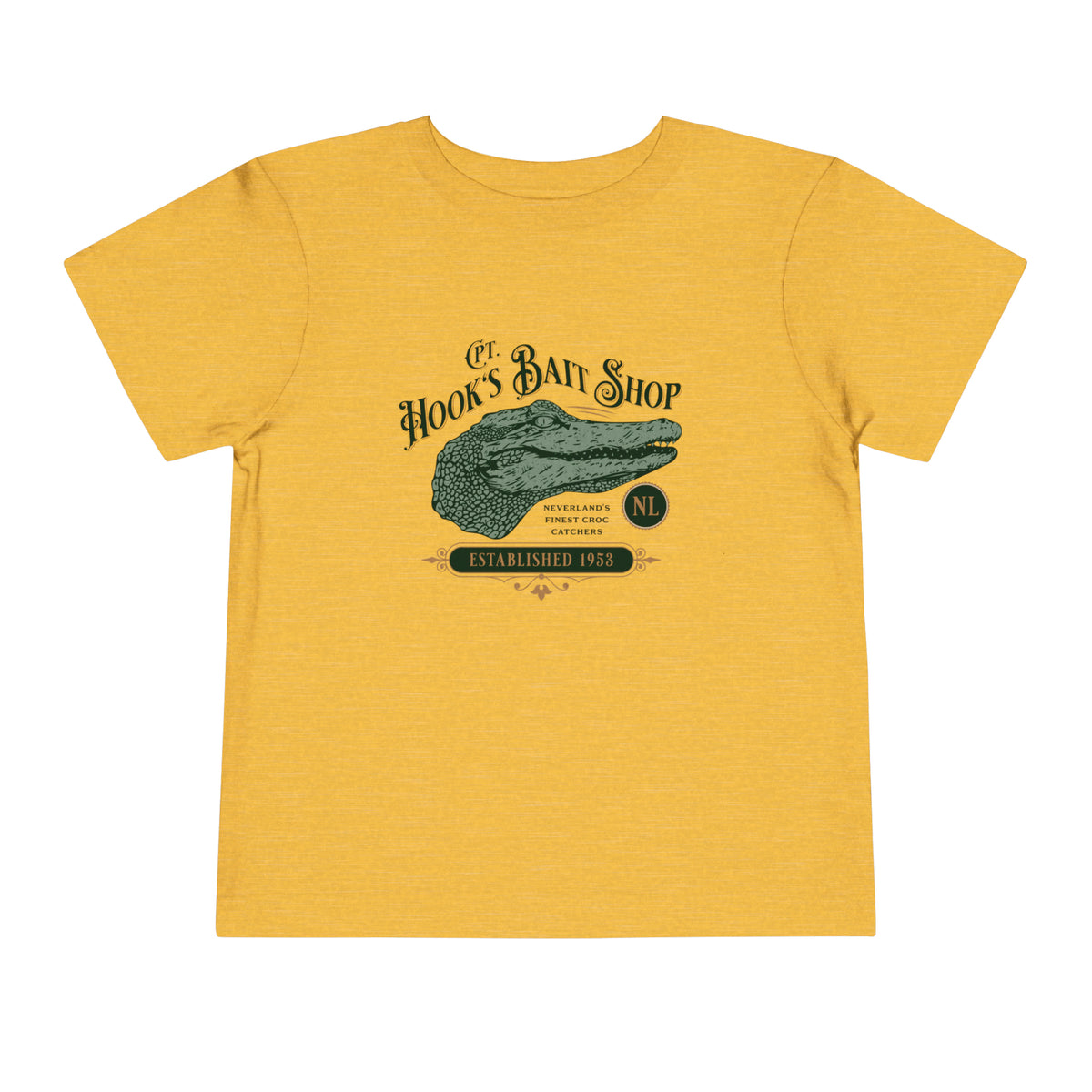 Captain Hook’s Bait Shop Bella Canvas Toddler Short Sleeve Tee