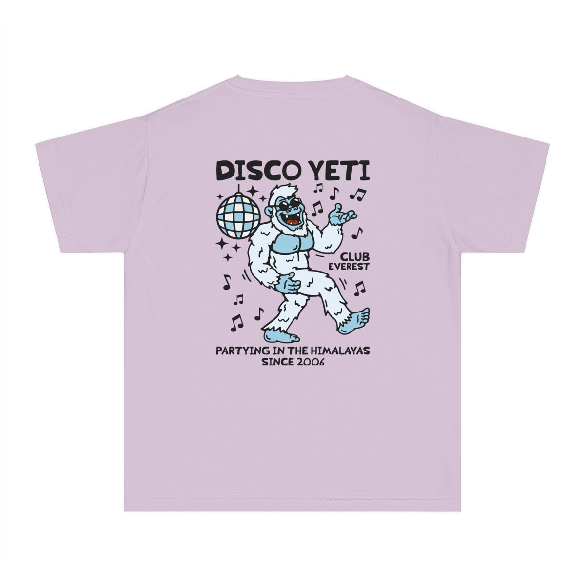 Disco Yeti Comfort Colors Youth Midweight Tee