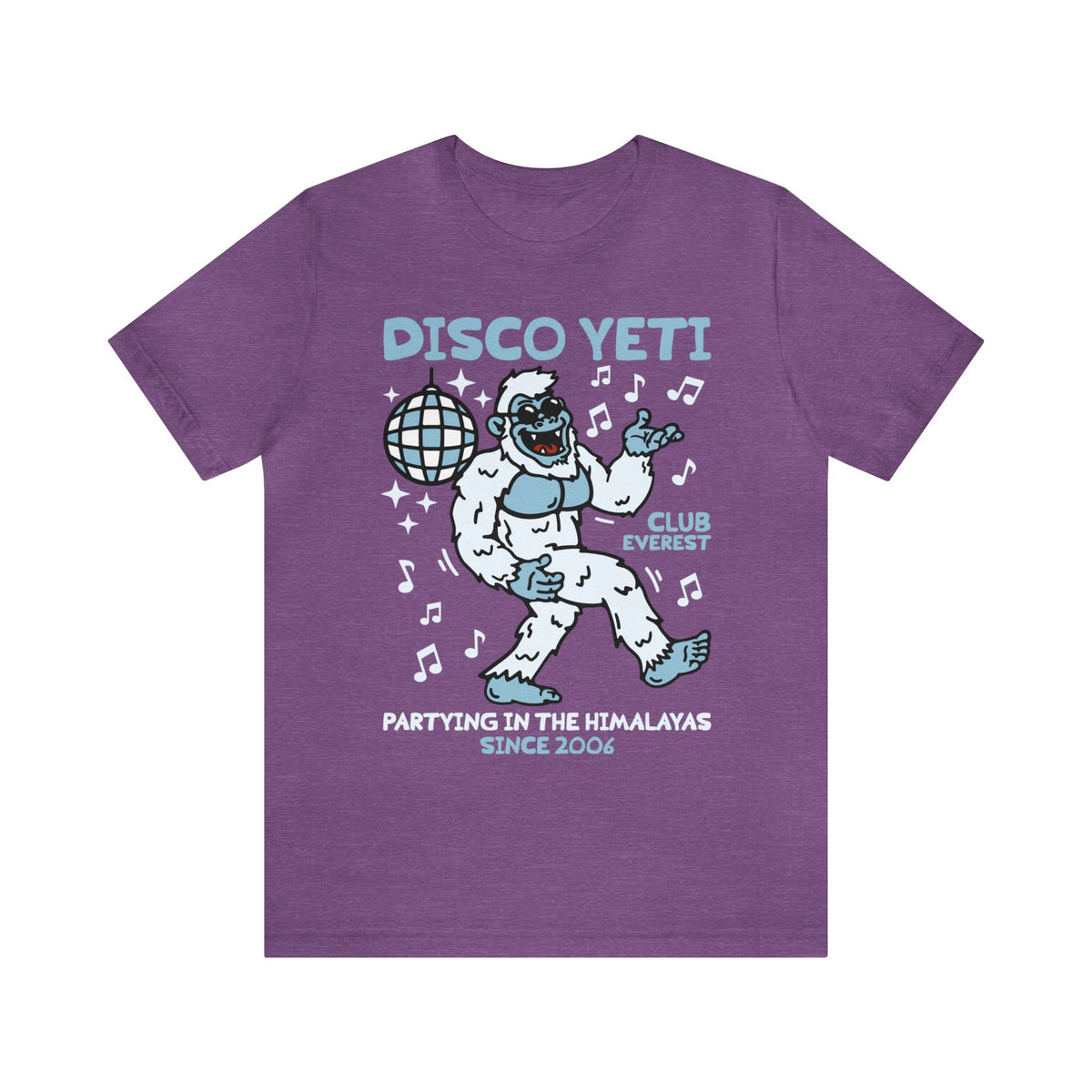 Disco Yeti Bella Canvas Unisex Jersey Short Sleeve Tee