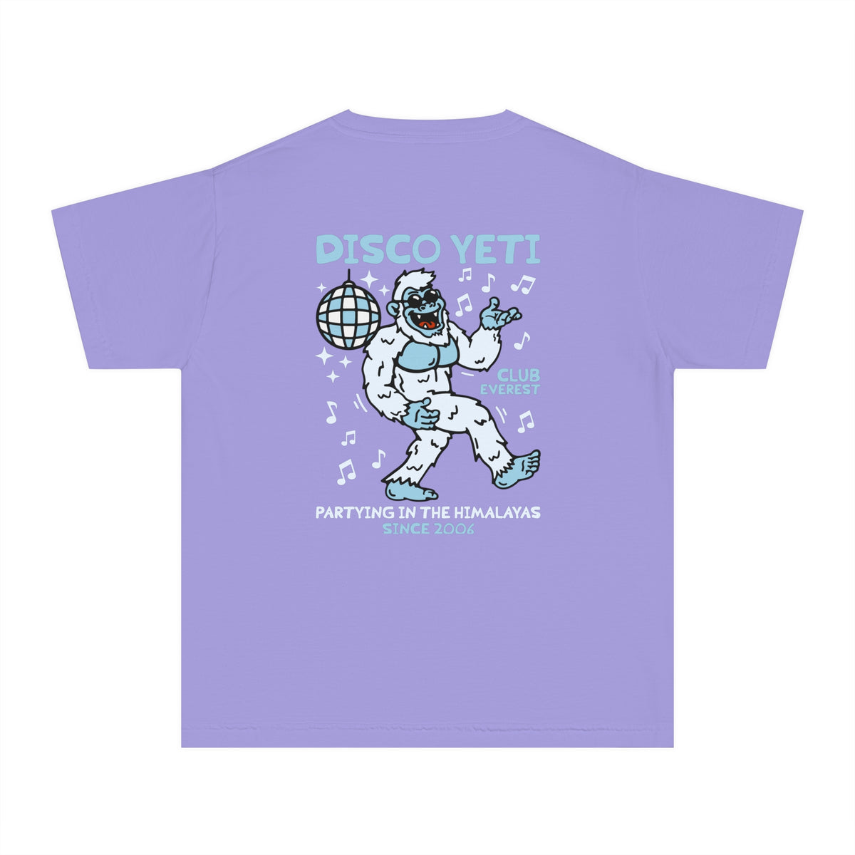 Disco Yeti Comfort Colors Youth Midweight Tee