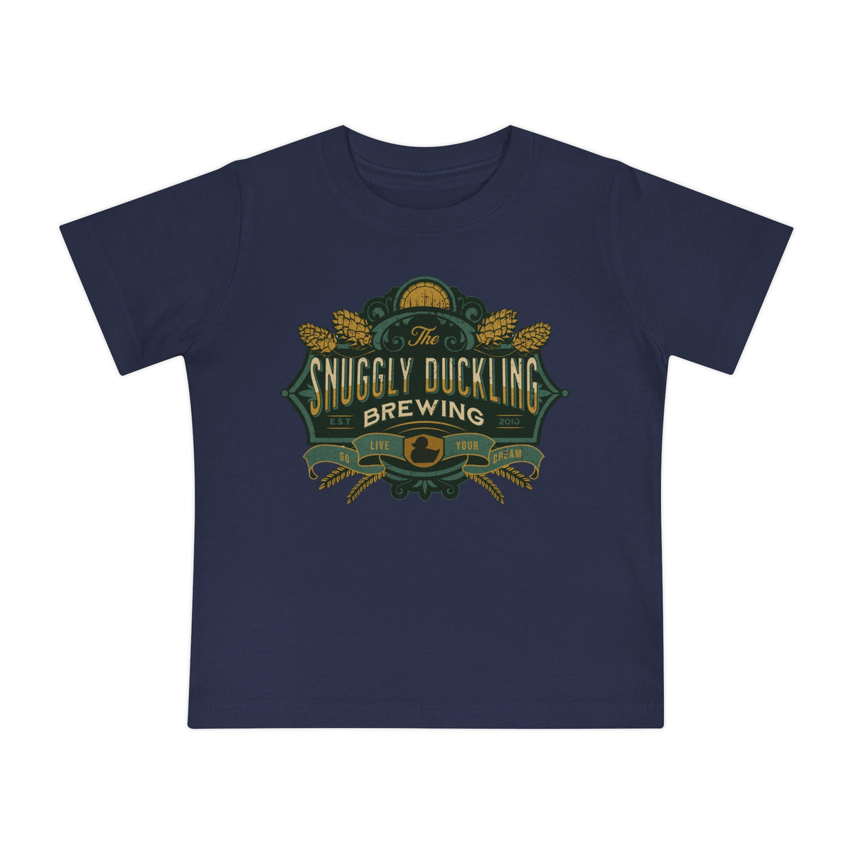 The Snuggly Duckling Brewing Bella Canvas Baby Short Sleeve T-Shirt