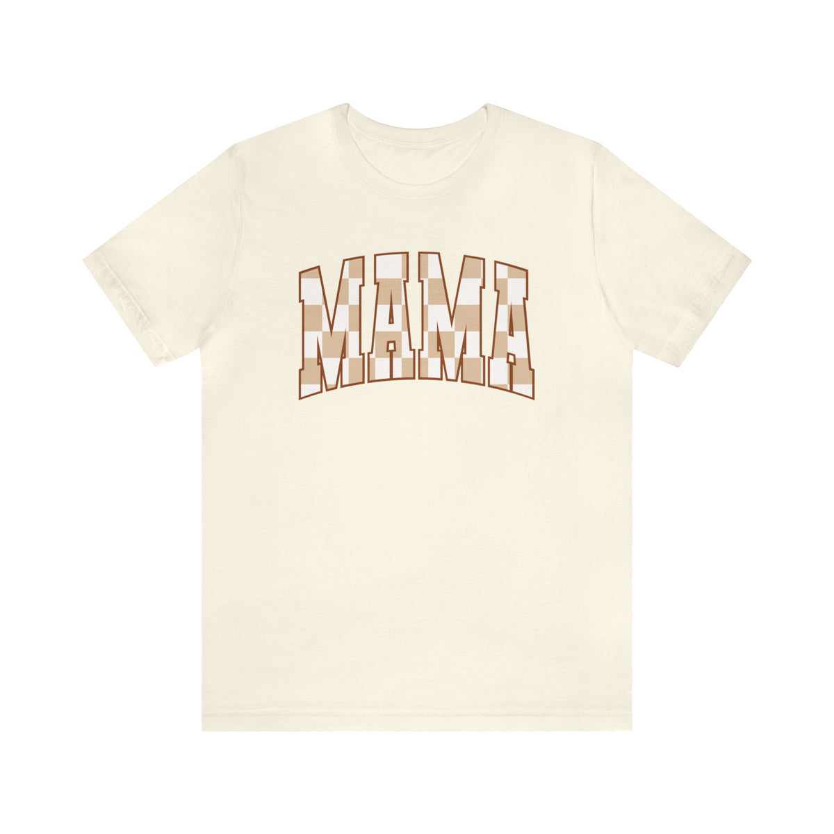 Checkered Mama Bella Canvas Unisex Jersey Short Sleeve Tee