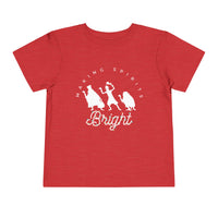 Making Spirits Bright Bella Canvas Toddler Short Sleeve Tee