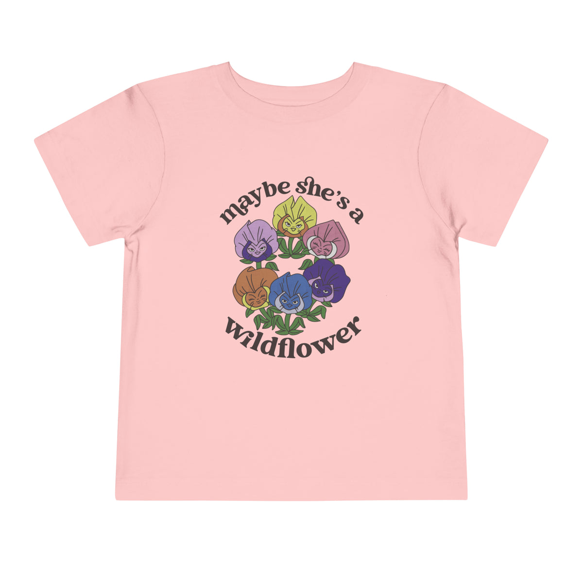 Maybe She’s A Wildflower Bella Canvas Toddler Short Sleeve Tee