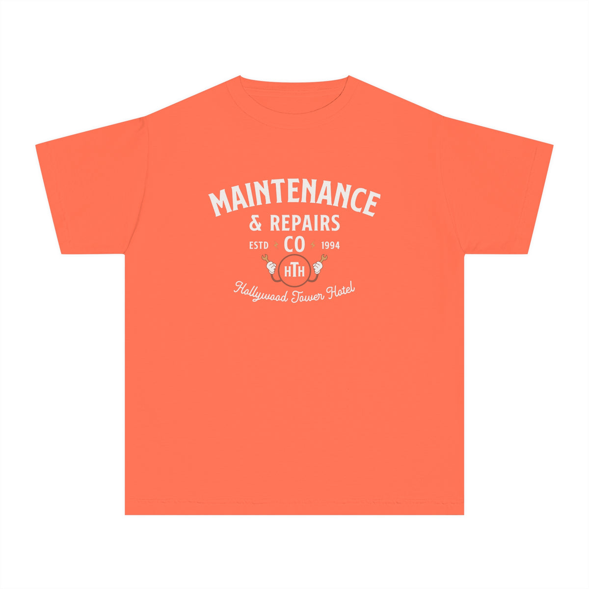 Hollywood Tower Hotel Maintenance & Repairs Comfort Colors Youth Midweight Tee