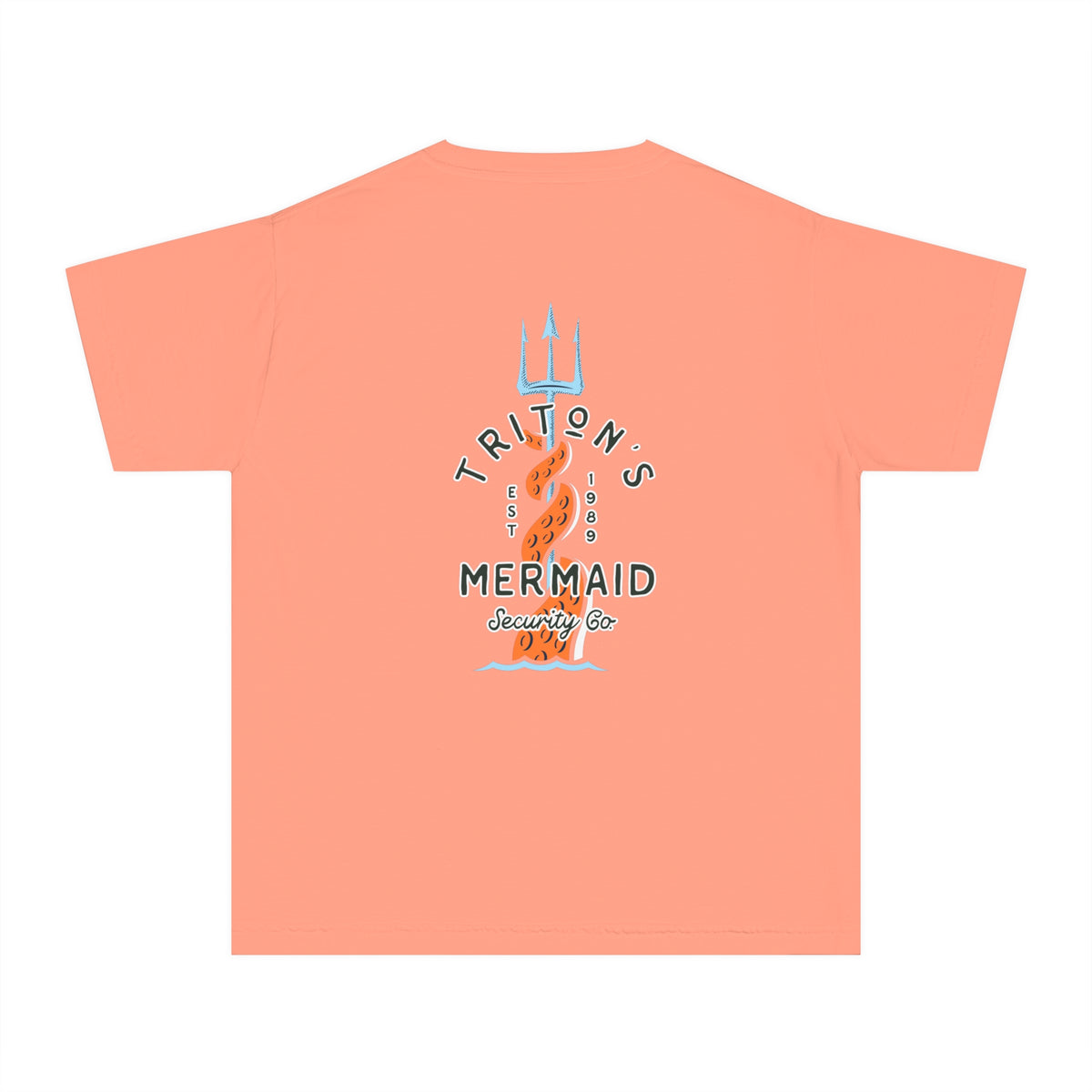 Triton's Mermaid Security Comfort Colors Youth Midweight Tee