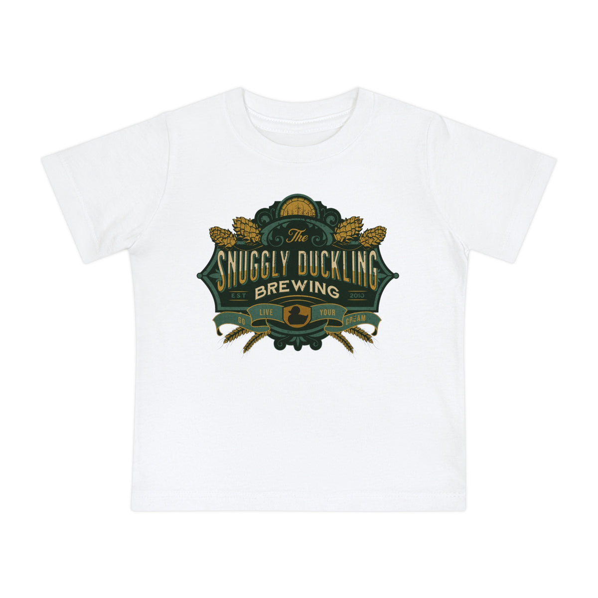 The Snuggly Duckling Brewing Bella Canvas Baby Short Sleeve T-Shirt
