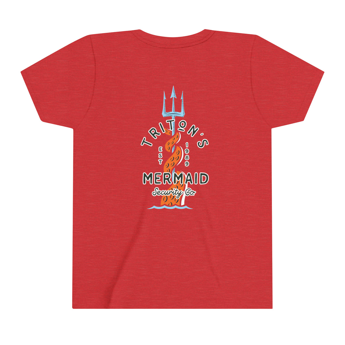 Triton's Mermaid Security Bella Canvas Youth Short Sleeve Tee