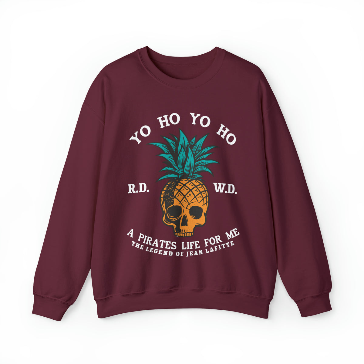 Yo Ho Pirates Life For Me Gildan Unisex Heavy Blend™ Crewneck Sweatshirt