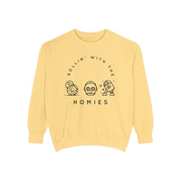 Rollin’ With The Homies Comfort Colors Unisex Garment-Dyed Sweatshirt