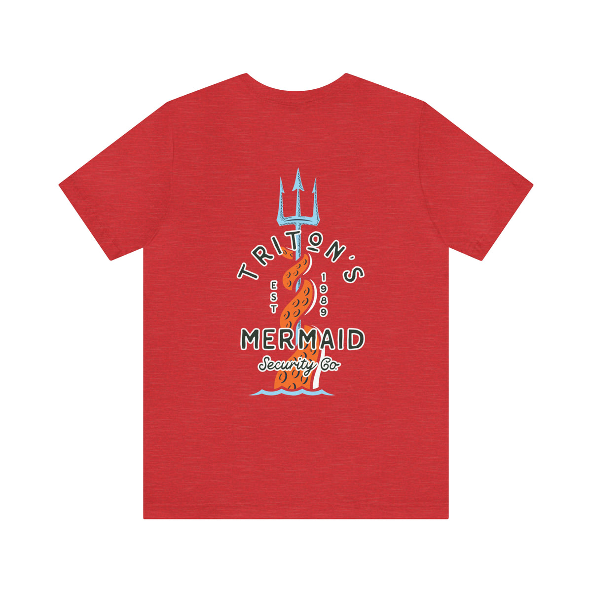 Triton's Mermaid Security Bella Canvas Unisex Jersey Short Sleeve Tee