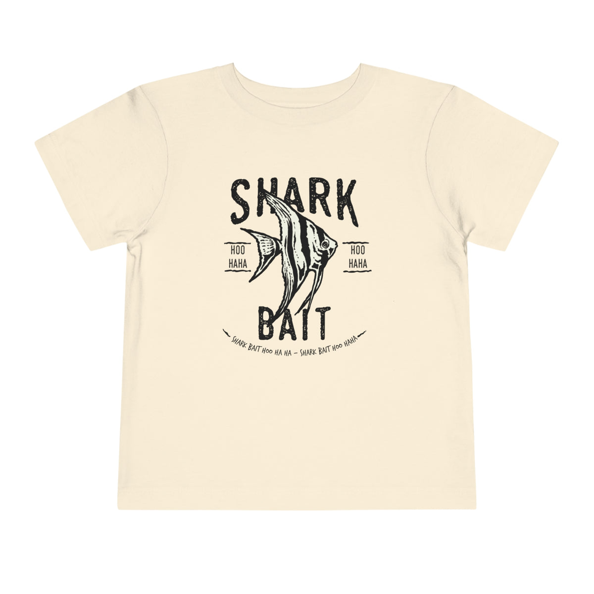 Shark Bait Hoo Haha Bella Canvas Toddler Short Sleeve Tee