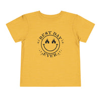 Best Day Ever Bella Canvas Toddler Short Sleeve Tee
