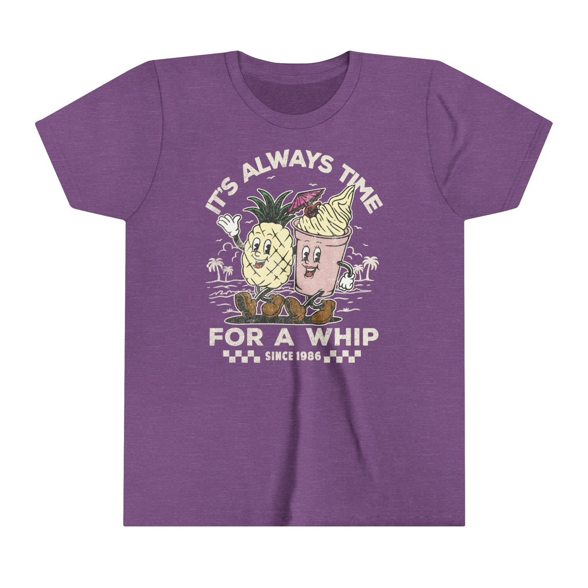 It's Always Time For A Whip Bella Canvas Youth Short Sleeve Tee