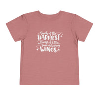 Think of the Happiest Things Bella Canvas Toddler Short Sleeve Tee
