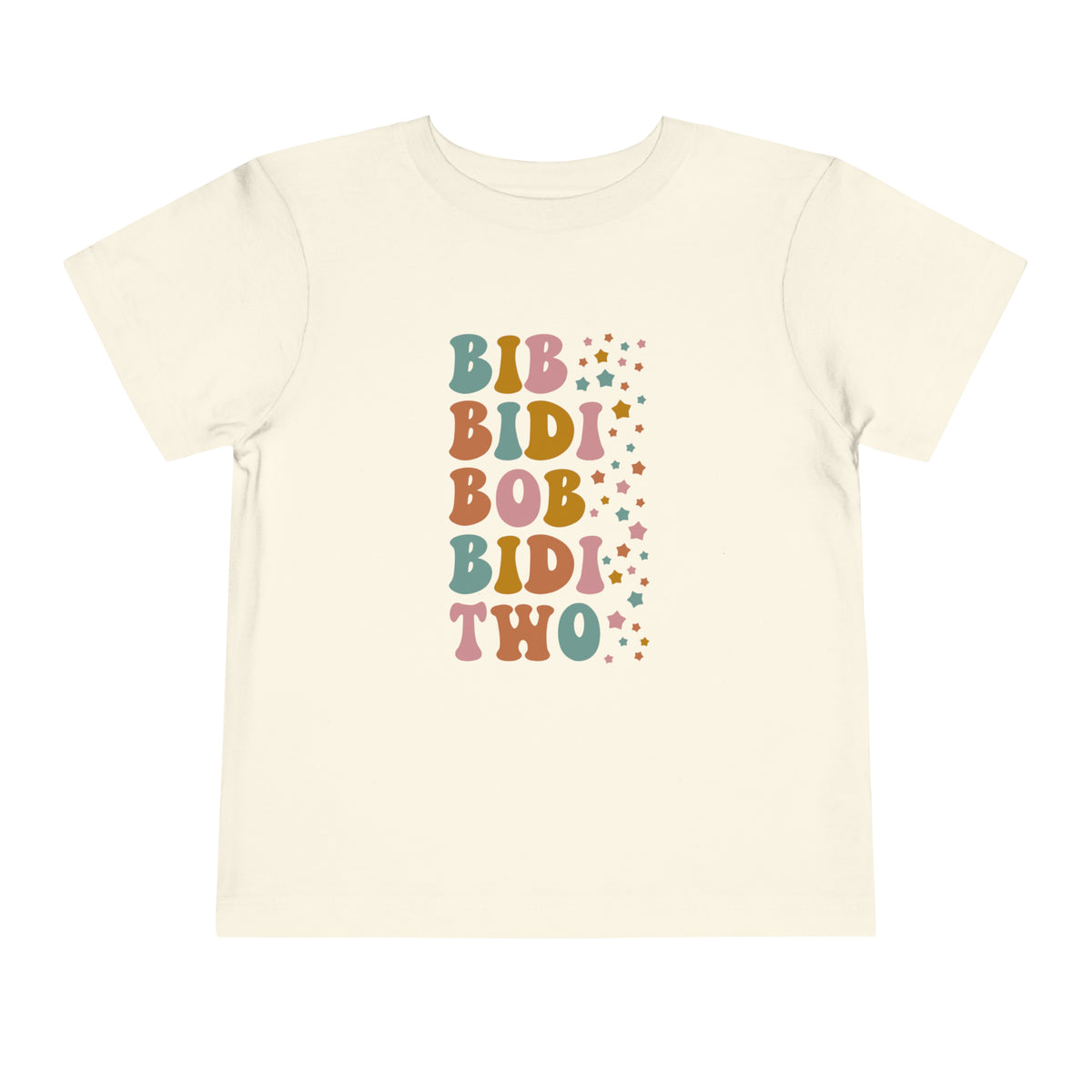 Bib Bidi Bob Bidi Two Bella Canvas Toddler Short Sleeve Tee
