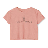 Here for the Whip Women's Festival Crop Top