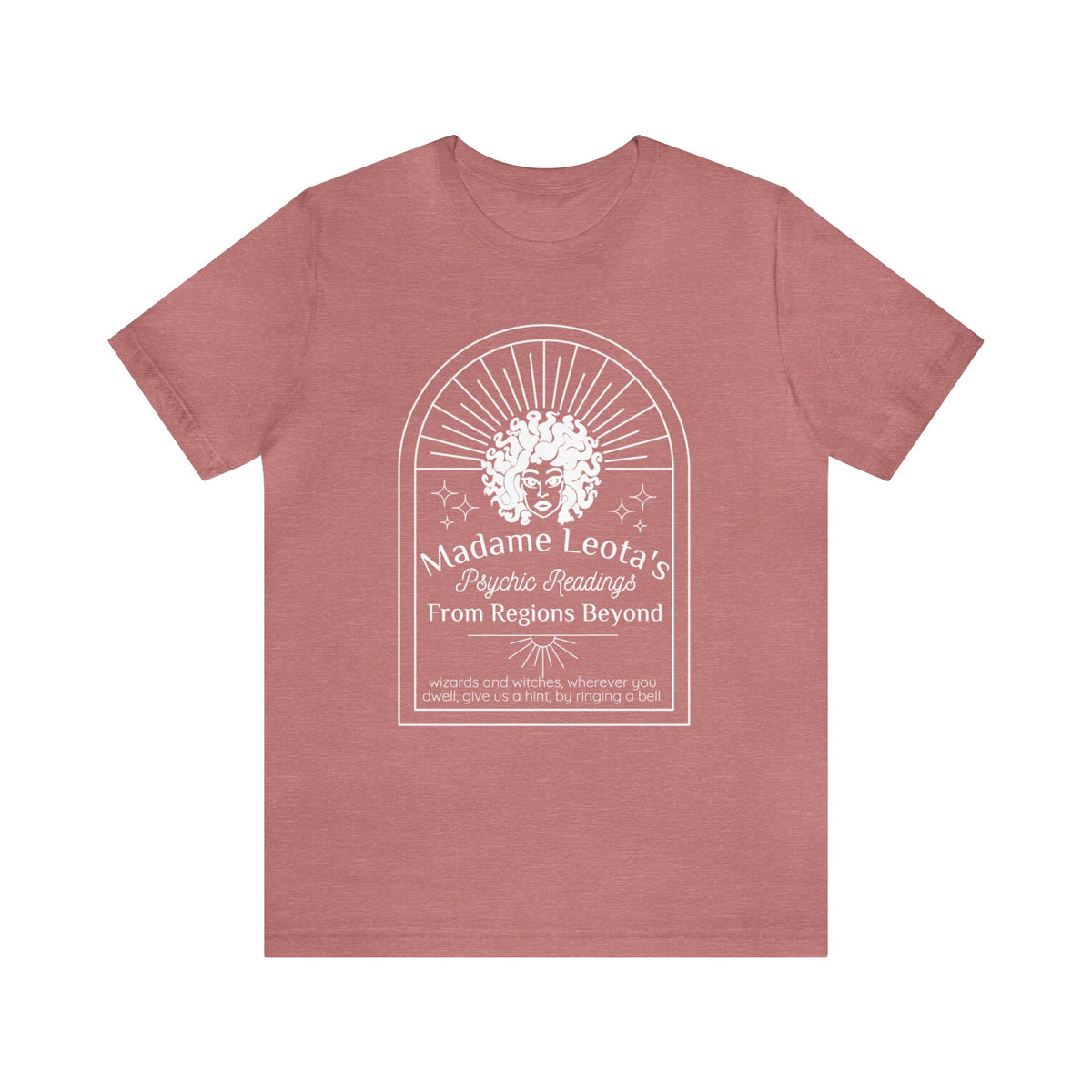 Madame Leota’s Psychic Readings Bella Canvas Unisex Jersey Short Sleeve Tee