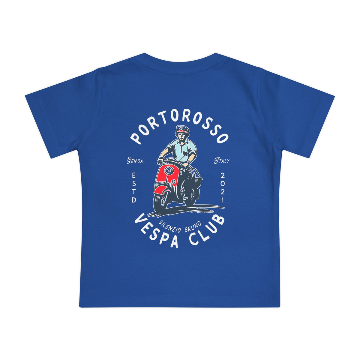Portorosso Vespa Club Bella Canvas Baby Short Sleeve T-Shirt