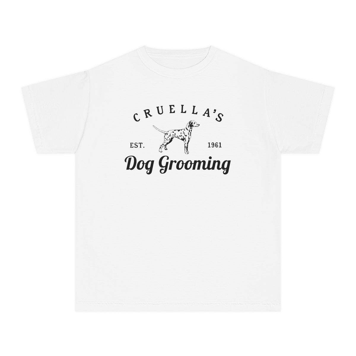Cruella’s Dog Grooming Comfort Colors Youth Midweight Tee