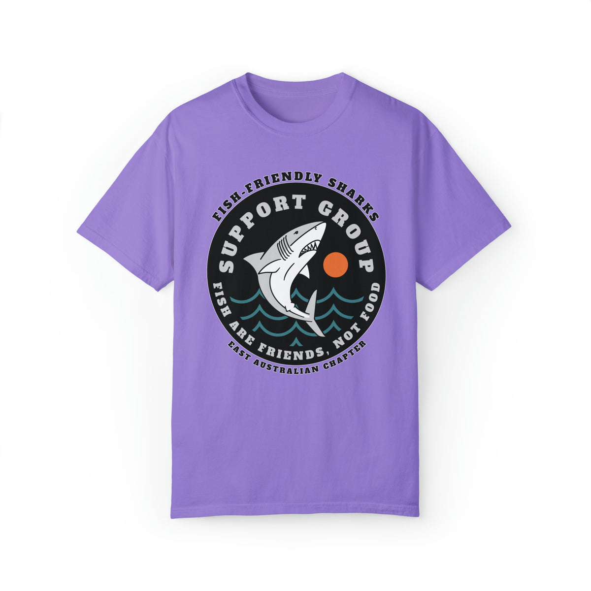 Friendly Shark Support Group Comfort Colors Unisex Garment-Dyed T-shirt