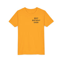 Best Birthday Ever Bella Canvas Youth Short Sleeve Tee