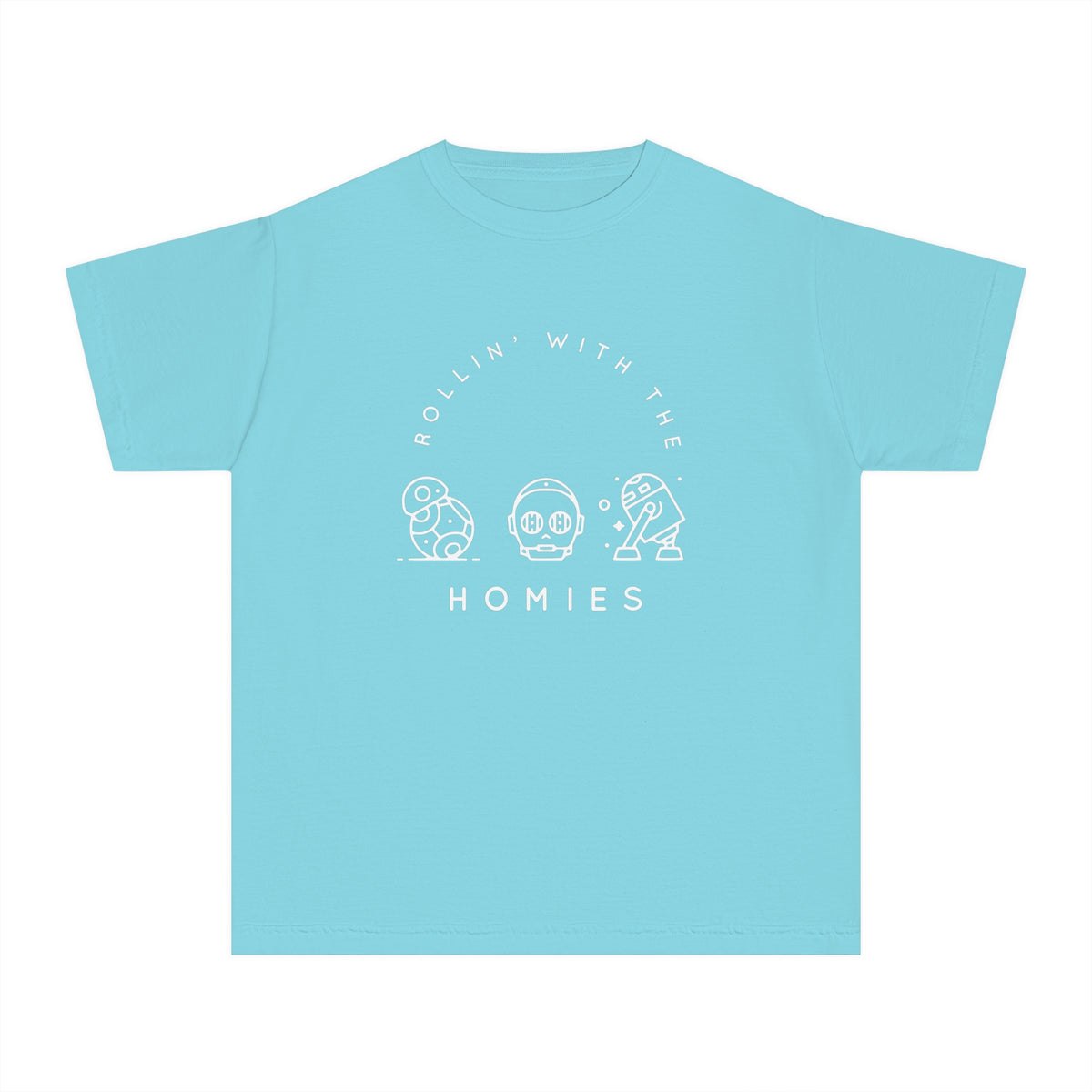 Rollin’ With The Homies Comfort Colors Youth Midweight Tee